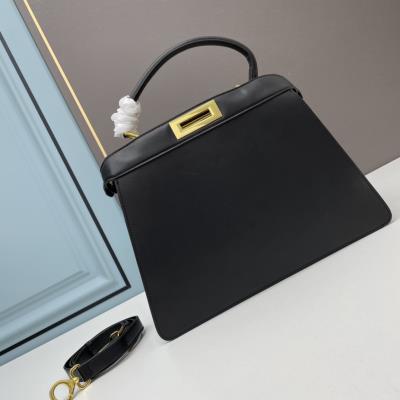 cheap quality Fendi Bags peekaboo ISEEU Black